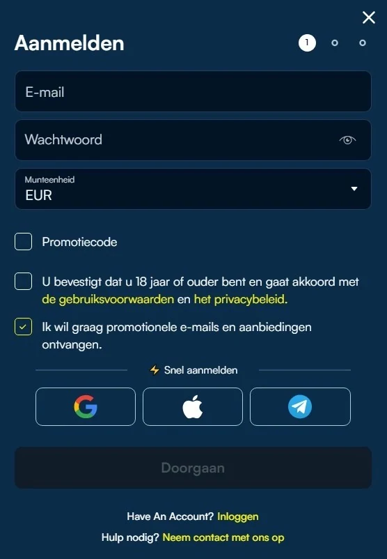 Aanmelden bij Aureonplay