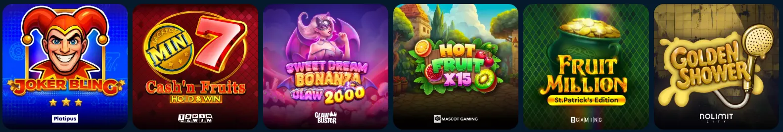 Overzicht van de beste online slots en gokkasten bij AureonPlay